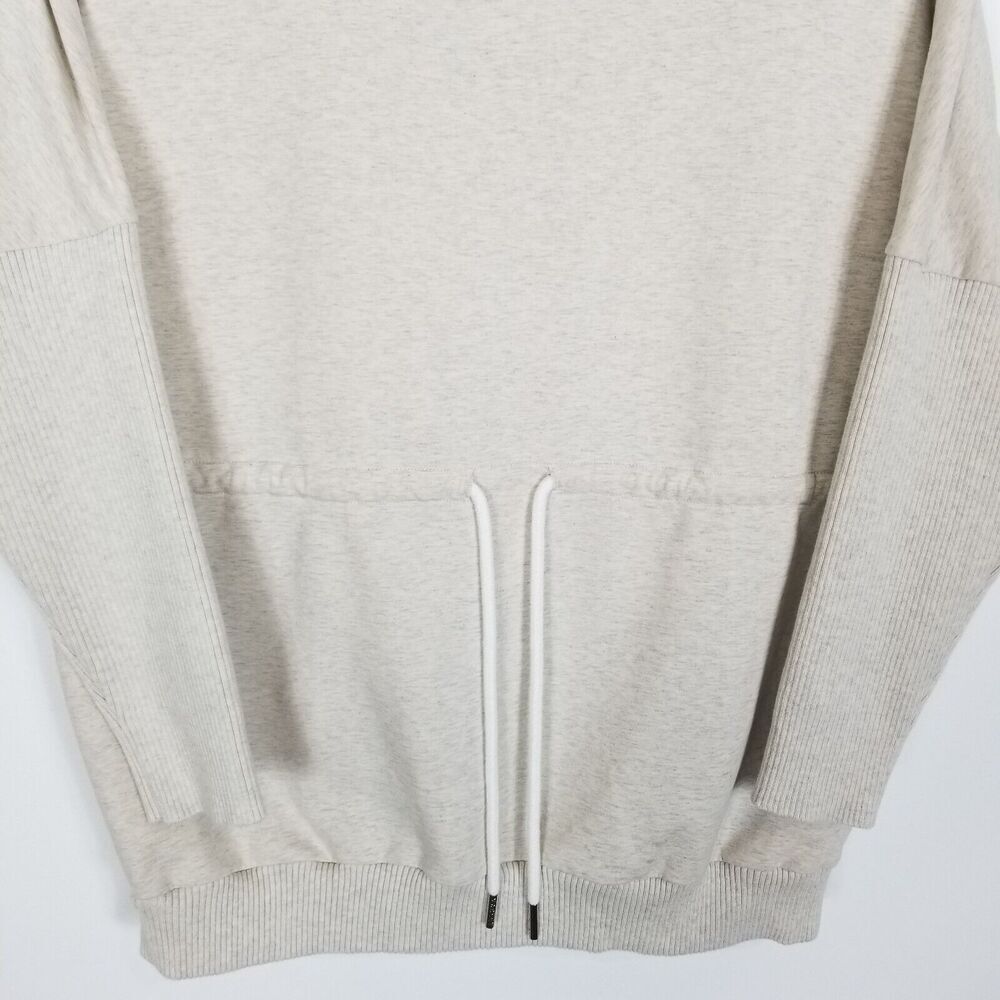 Varley Women Adelaine Pullover Sweatshirt Sz S Oatmeal Drawstring Waist Casual - Picture 3 of 6